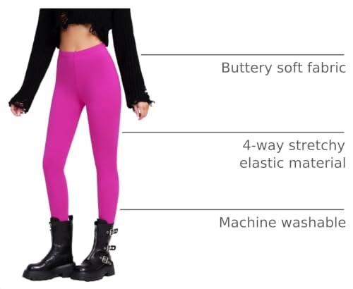 Image of sissycos Women's 80s Leggings Neon Artistic Splash Printed Buttery Soft Stretchy Pants