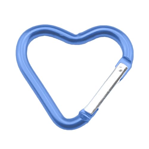 coeur clip porte-clés en alliage d'aluminium de 12 pièces, crochets porte-clés multifonction, pour hamac pour outils de découpage, clés, outils, laisses