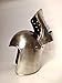 AnNafi® Barbuta Helmet | Renaissance Detachable Visor Barbute 16 Guage Functional Helmets Armor Silver | Armour Wearable for Adult | Medieval Costumes Helm SCA LARP Replica Costume