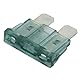 5 Stk. SeKi Standard ATO Flachstecksicherung 1A schwarz; Auto Sicherung 19mm Flachsicherung 32V/DC Boot Wohnwagen