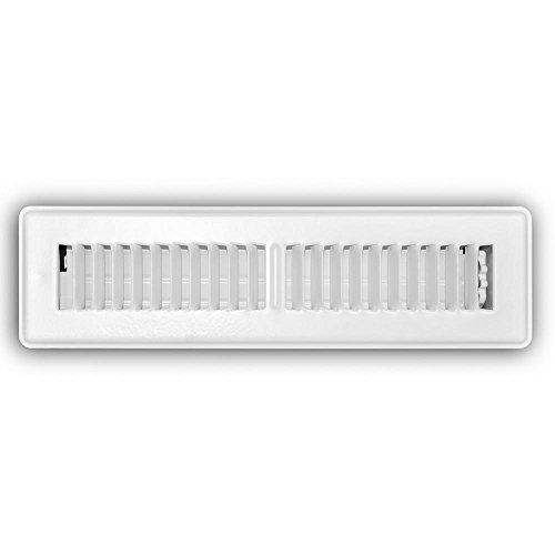 Everbilt 2 in. x 12 in. 2-Way Steel Floor Register in White E150MW02X12 by Everbilt - Used condition - US$9.06