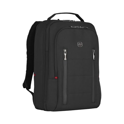 Wenger City Traveler Carry-On Laptop Backpack 40.64 cm 16 Inch with 12 Inch Tablet Pocket Black