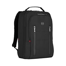 Wenger City Traveler Carry-On Laptop Backpack 40.64 cm 16 Inch with 12 Inch Tablet Pocket Black