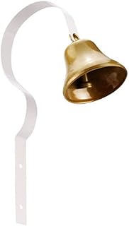 Shopkeeper Bell, Dog Doorbell Wall-Mounted Metal Vintage Doorbell, Remind You Customers/Friends Coming (White)