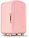 Minilodówki Przenośna chłodziarka i cieplej Zasilanie AC/DC, niski poziom hałasu do pielęgnacji skóry, kosmetyków, żywności, sypialni, biura, samochodu, podróży (różowy), 12 l
