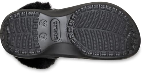 Crocs Classic Platform Fuzz Lined Clog 36-37 EU Black