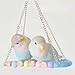 Barn Eleven Pet Bird Parrot Parakeet Budgie Cockatiel Cage Hammock Swing Toy Hanging Toy