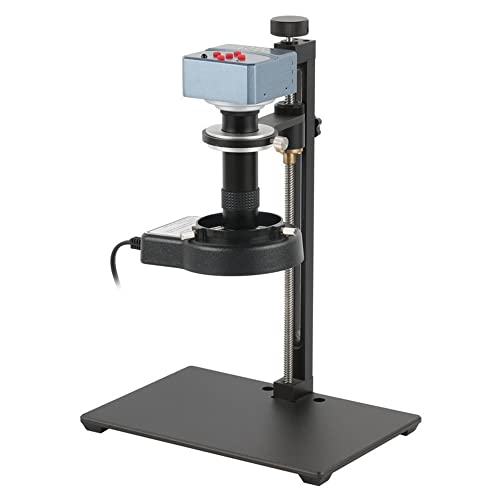 ラボ用顕微鏡アクセサリー 4K 23MP H_DMI USB 顕微鏡カメラセット 130X 180X 200X 300X 500X ズーム C マウントレンズ 56 LED リングライトランプ PCB はんだ付け用(1-130X Set)