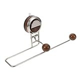 FIXOSHEE Soporte Papel Cocina Montaje Sin Taladro Organizador Metal Bajo Gabinete Porta Toallas Rollo Vintage Estilo Rústico Ahorra Espacio Cocina Baño Fácil Instalación