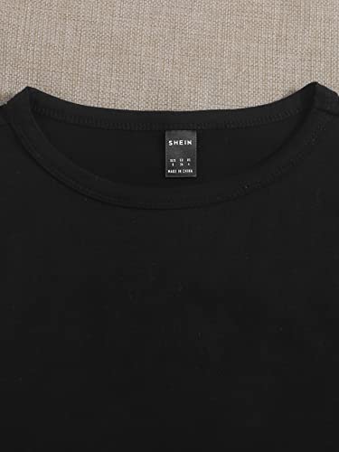 Shein Women's 3 Piece Ribbed Knit Crop Tank Top Round Neck Sleeveless Racerback Cami Crop Tops Medium Black White Brown #TOP3