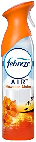 Febreze Air Freshener and Odor Fighter Spray, Hawaiian Aloha Scent, 8.8 Oz (Pack of 6)