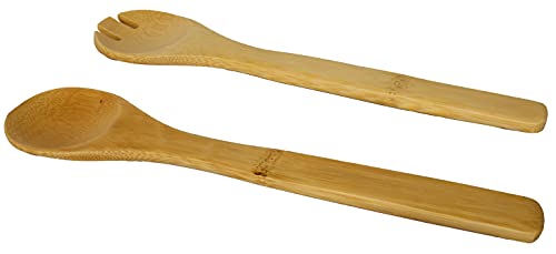 Set de tazón de cerámica con utensilios y soporte de bambú miniatura 5