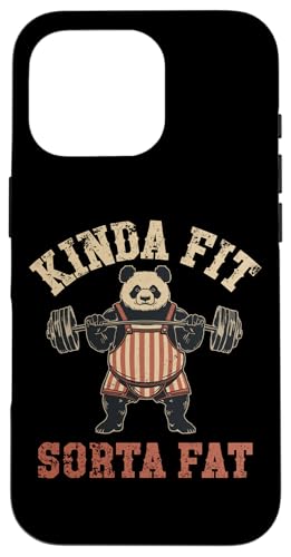 Kinda Fit Sorta Fat Funny Panda W tBbglX EGCgteBO X}zP[X iPhone 16 Pro p