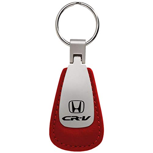 dantegts Honda CR-V CRV Cuero Llavero Rojo Tear Drop Llavero Llavero Lanyard