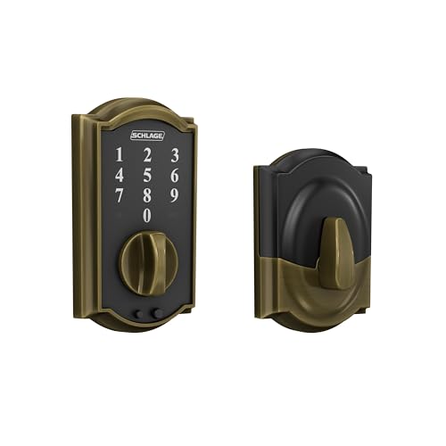 Schlage Touch Camelot Brass Deadbolt