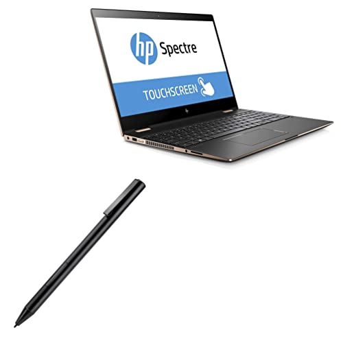 BoxWave Stylus Pen Compatible with HP Spectre x360 15t Touch (4hg39av) - ActiveStudio Active Stylus 2020, Electronic Stylus with Ultra Fine Tip for HP Spectre x360 15t Touch (4hg39av) - Jet Black