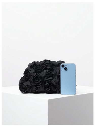 Image of Verdusa Women's 3D Flower Clutch Evening Bag Floral Purses Party Prom Handbags