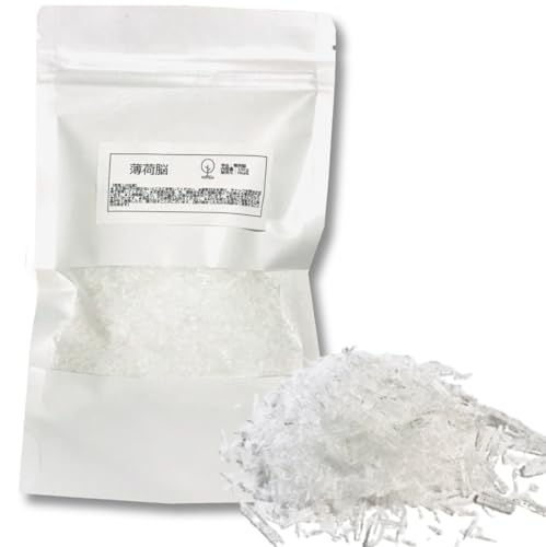 メントール結晶 100g ハッカ クリスタル 薄荷脳 ハッカ脳 チャック付きのサムネイル