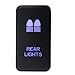 Iztor 12 V ON/Off Etched Push Button Switch with Green & Blue LED Backlight for Toyota FJ Cruiser Highlander Tacoma Tundra 4Runner Prado Landcruiser Hilux -Rear LIGHTBAR