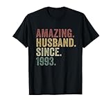Photo Gallery amazing husband since 1993 divertente uomo sposato anniversario maglietta Photo Gallery amazing husband since 1993 divertente uomo sposato anniversario maglietta
