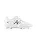 New Balance Boy's 442 V2 Academy FG Junior Soccer Shoe, White/Black, 5.5 Big Kid