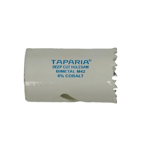Image of Taparia Bi-Metal Hole Saw Cutter HSBM29 (29 mm Dia)-Variable Pitch Teeth, HSS 8% Cobalt-Precision Cutting Tool for Metal, Wood, Plastic-Professional Grade, DIY
