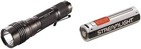 Streamlight 88065 Pro Tac HL-X 1,000 Lumen Professional Tactical Flashlight & 22104 SL-B26 USB Rechargeable Lithium Ion Battery 3.7V 2600mAh X Series Dual Fuel Flashlights, 2-Pack