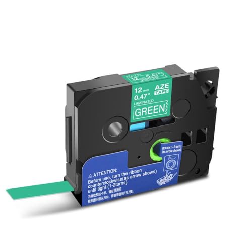 �v�����^�[�̃��x���e�[�v6mm 9mm 12mm 18mm 24mm TZ 131 231 431 531 631 731���{��(White on Green)