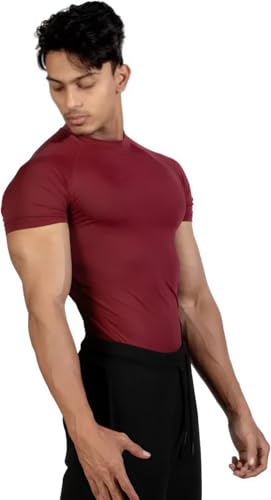 Image of Men's Gym T-Shirt, Dra-fit, Regular Fit, Round Neck, Short Sleeve, Black