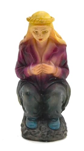 Z1 Caganer Resina. Belén Oculto De 8cm. El Hombre Que Hace Caca. Estatuilla Cagando. Escena De Natividad, Figuras, Nacimiento De Jesús. 3 Reyes.