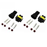 2x H8 H11 880 881 Male and Female Adapter Wiring Harness Sockets Wire Connectors for Headlights Fog Lights