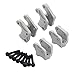 4Pack Lower Front Rear Axle Link Mount Shock Mount for Axial RBX10 RYFT KYX 1:10 RC Car Accessory Part