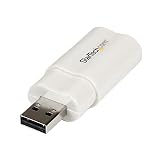 StarTech.com Konwerter adaptera audio USB na stereo - adapter stereo USB - zewnętrzna karta dźwiękowa USB - karta dźwiękowa laptopa, TAA (ICUSBAUDIO)