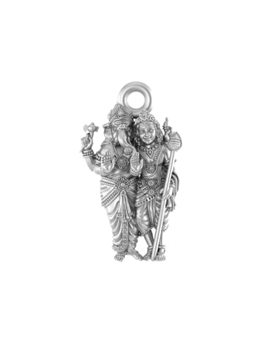 Pendentif Ganesh Kartikeya argent 925, amulette spirituelle de protection