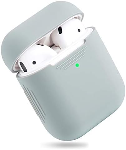 EYEKOP AirPods Case, Premium Ultra-Thin Soft Skin Cover Compatible with Apple AirPods 2 & 1 - Grey