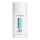 L'Oréal Paris Bright Reveal Fluido Hidratante Anti-manchas con Filtro UV SPF 50+, Para Todo Tipo de Piel, Protección y Reducción de Manchas, Con Niacinamida y Vitamina E, 50 ml