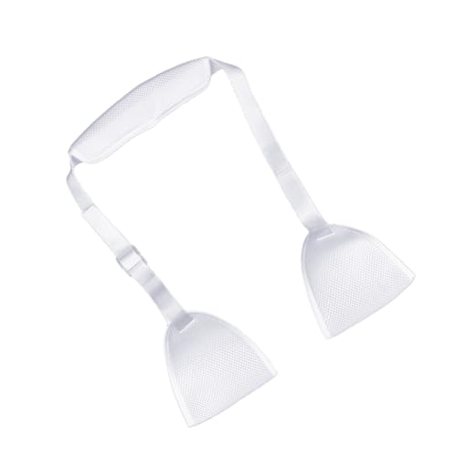 IWOWHERO Sling Shoulder Immobilizer Sling Dislocated Arm Support White Elastic Adjustable for Broken Elbow