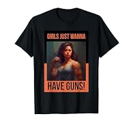 Girls just wanna have Guns! - Funny Muscle Woman big Arms Gym Quote Exercise Lifting Saying Lightweight, Classic fit, Double-needle sleeve and bottom hem