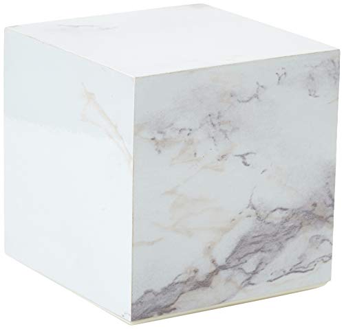 Gingko Cube Click Clock 2.5" x 2.5" Time/Date/Temp (Marble) Alarm Clock