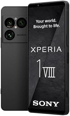 Sony Xperia 1 VIII 6,5" FHD+ HDR OLED 120Hz Dual SIM Graphit-Schwarz | Dreifach-Kamera mit Teleobjektiv & Xperia AI, 2 Tage Akku, Dual-SIM