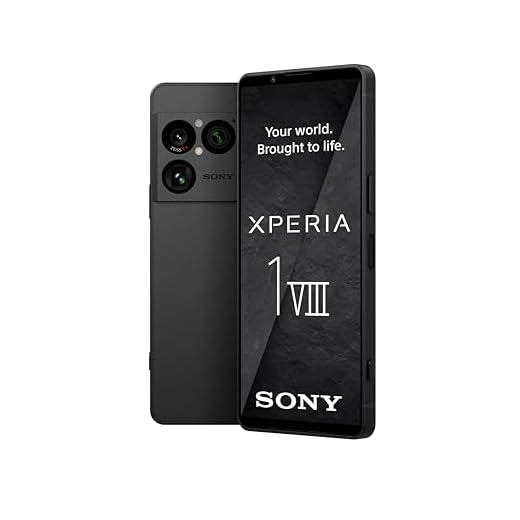 Sony Xperia 1 VIII - 6,5" 19,5:9 FHD+ HDR OLED 120Hz, Dreifach-Kamera mit neuem Teleobjektiv, Xperia AI, Akku für 2 Tage, 3,5mm Audio, Dual SIM, Graphit-Schwarz