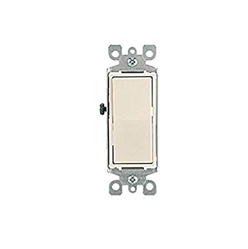 Leviton 5604-2T 15 Amp, 120/277 Volt, Decora Rocker 4-Way AC Quiet Switch, Residential Grade, Grounding, Light Almond #1