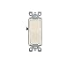 Leviton 5604-2T 15 Amp, 120/277 Volt, Decora Rocker 4-Way AC Quiet Switch, Residential Grade, Grounding, Light Almond