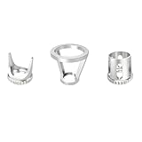 HUBEST 3pcs Universally Airbrush Needle Cap Replacement Accessories Part Nozzle Tip for Different Spraying Effects