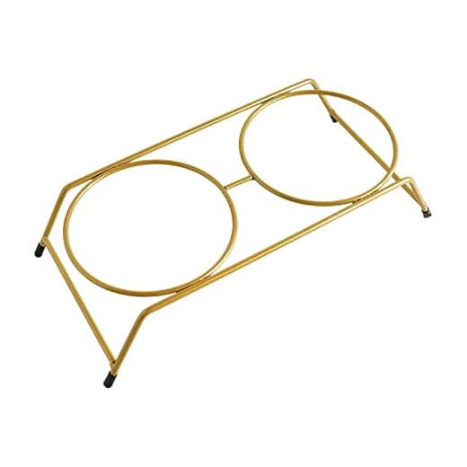 Soporte para cuencos para perros, mesa de alimentación elevada para perros, marco de metal, cuencos de alimentación dobles para comida y agua, soporte de cuenco para mascotas de 3 pulgadas de