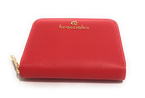  Braccialini Portafoglio zip around Basic in pelle rosso AS23BR06 B17191 ROSSO