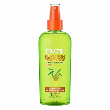 Fructis Flat Iron Perfector, Heat Protection Hair Spray, Argan Oil, 6 Fl Oz Fructis Flat Iron Perfector, Heat Protection Hair Spray, Argan Oil, 6 Fl Oz