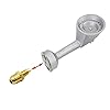 MENSI Gas Orifice Jets Connector Brass Hose Fitting 3/8" Flare x 1/8" MNPT Propane Nozzle for Freestanding Casting Cooking Stove Grill, Turkey Pot Cooker Set of 2 #1
