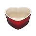 Le Creuset Pirofila A Forma di Cuore, per 2 Porzioni, 300 ml, Gres, Ciliegia