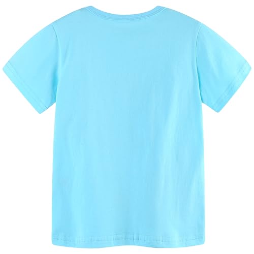 Image of AIWUHE Toddler T Shirts Cotton Summer Tshirts Boys Girls Short Sleeve Tee Tops Casual Graphic Clothes Crew Neck Shirts 2-6Y